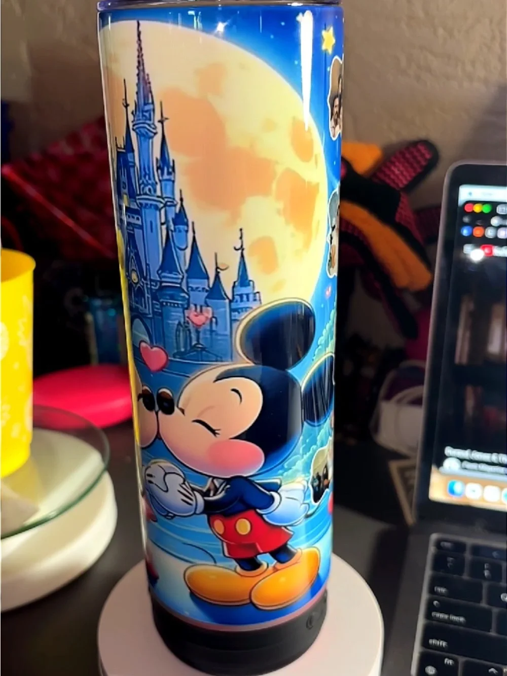 Minnie & Mickey mouse custom speaker tumbler